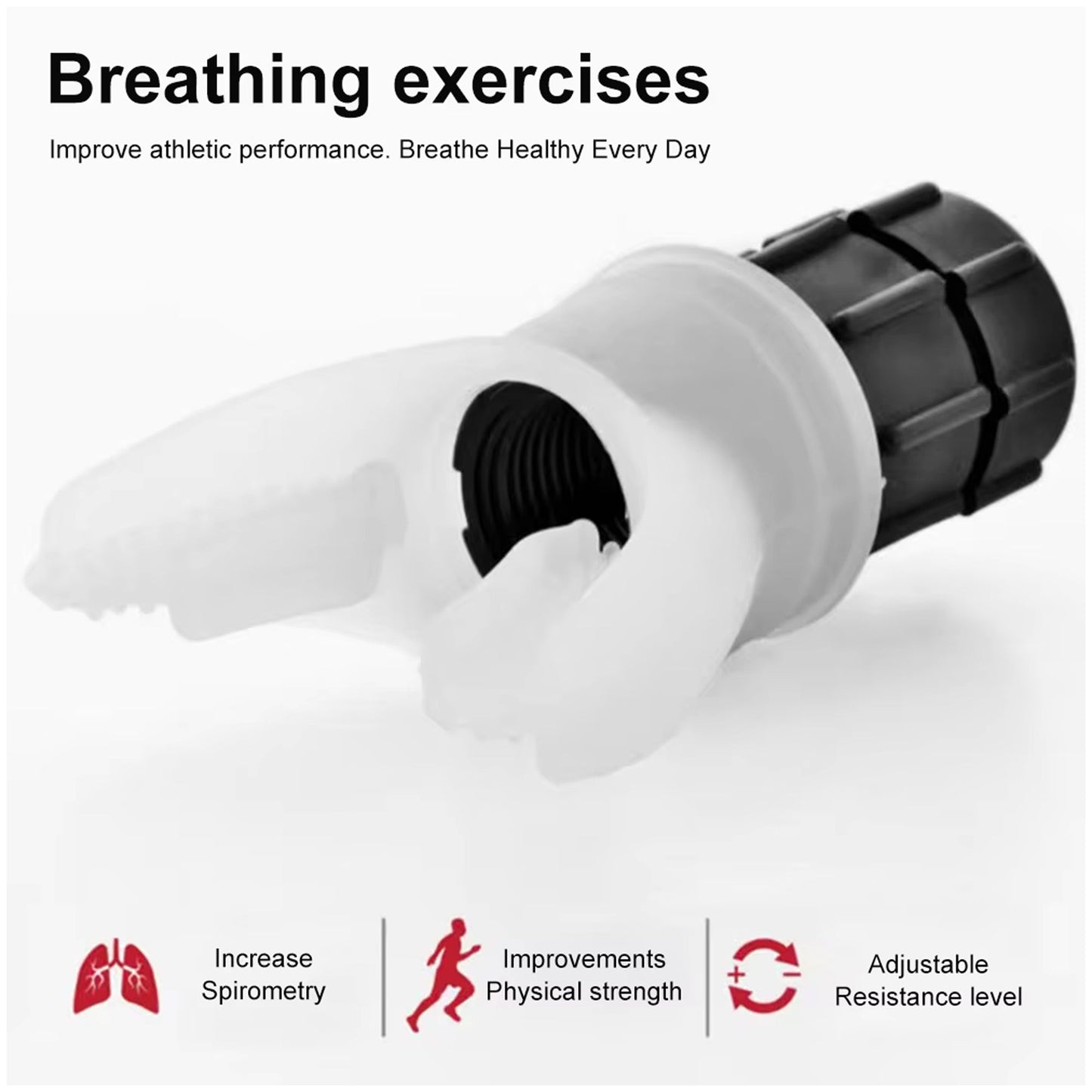 Boost Lung Power with This Compact Breathing Trainer – Ideal for Respiratory Recovery, Improving Lung Strength, Endurance, and Overall Breathing Efficiency