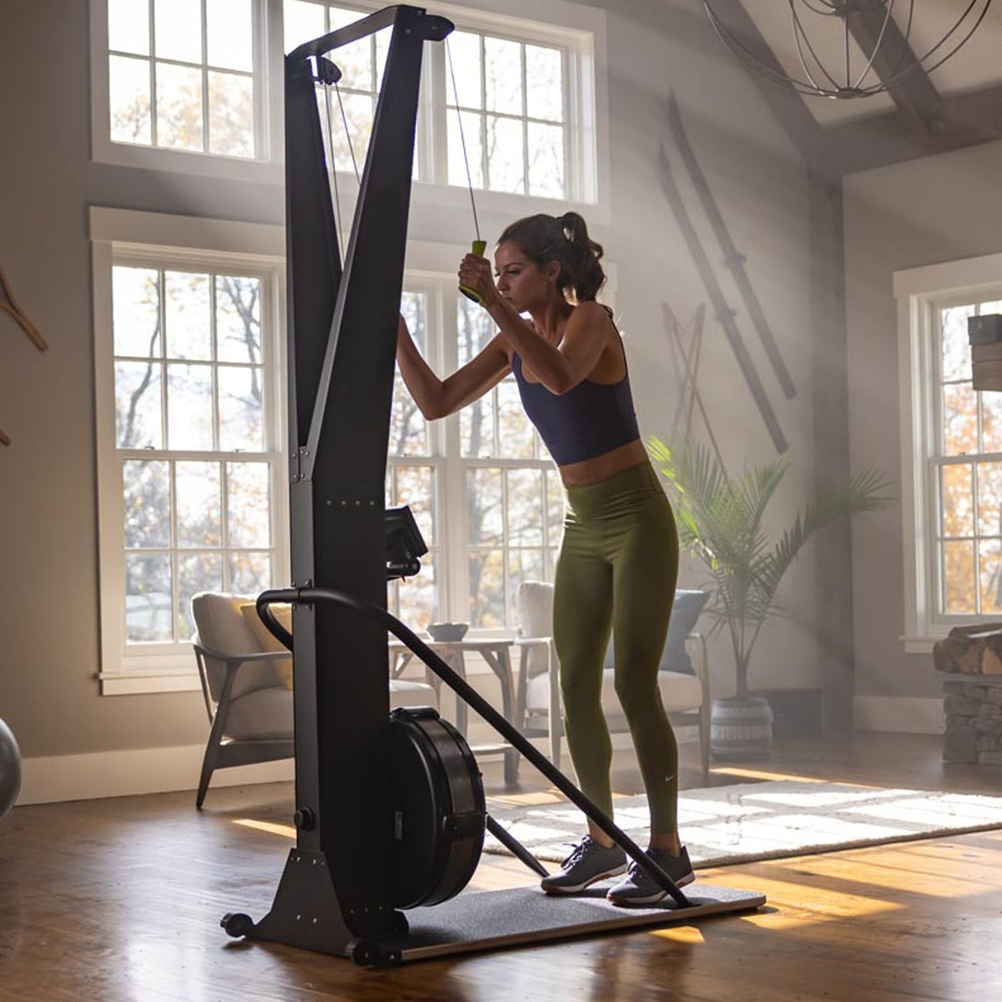 Indoor Ski Training Machine – Full-Body Cardio & Power Workout Equipment with LED Monitor | High-Performance Cross-Country Ski Simulator for Home Gym & Endurance Conditioning