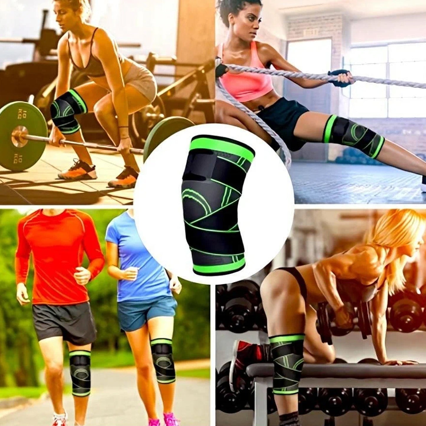 Knee Support with Secure Strap - Adjustable Reliable Support for ACL, Meniscus, Joint Pain & Injury Recovery | Great for Running, Sports, and Everyday Use