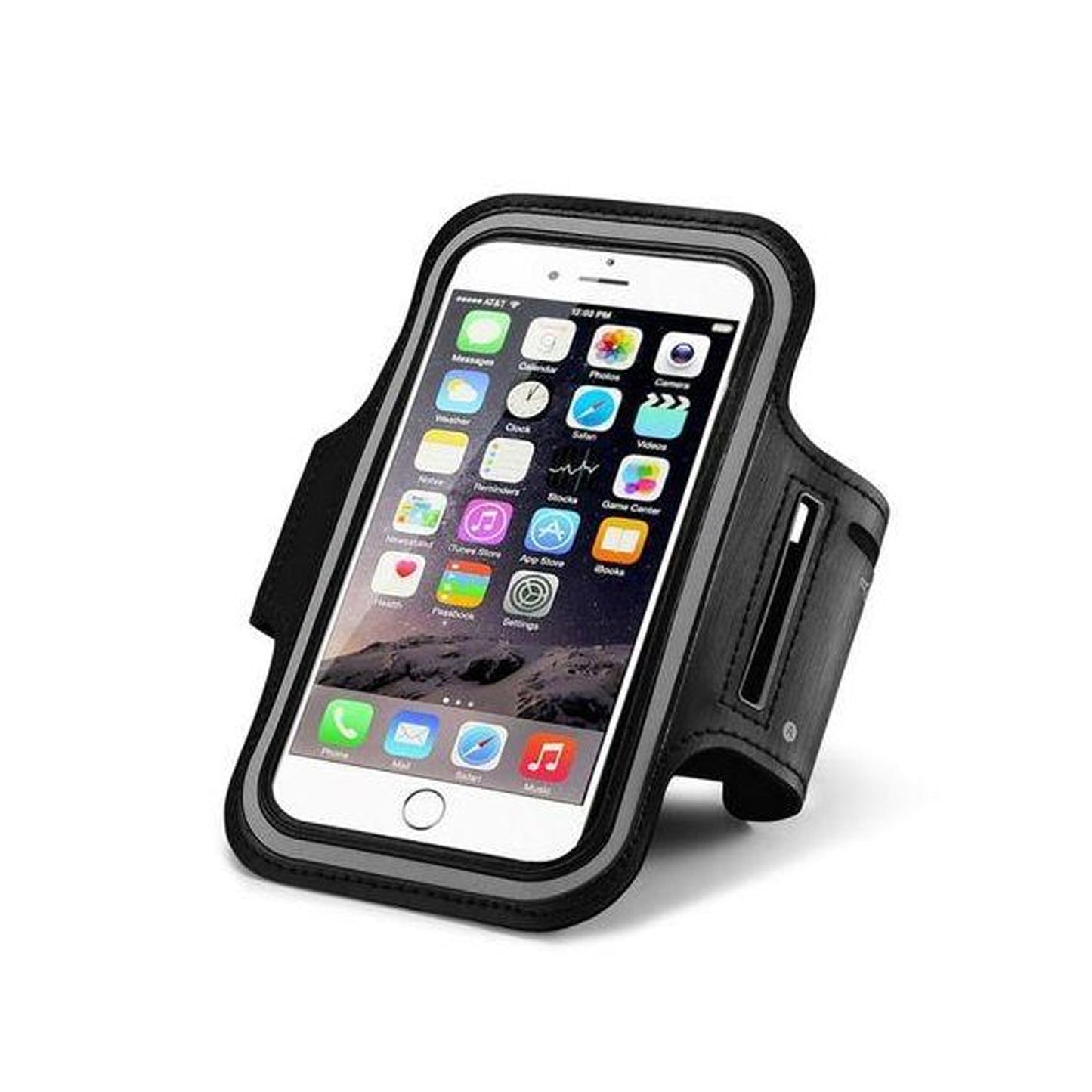 Hands-Free Phone Armband for Runners | Water-Resistant Sports Band with Reflective Design & Stretch Fit – Compatible with Phones up to 7.0”