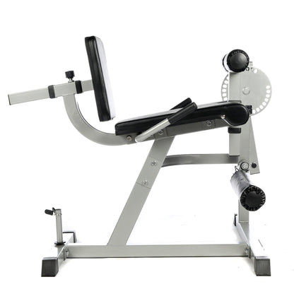 Adjustable Home Gym Leg Machine – Seated Curl & Extension Station for Quads and Hamstrings | Heavy-Duty Build with Optional Weights