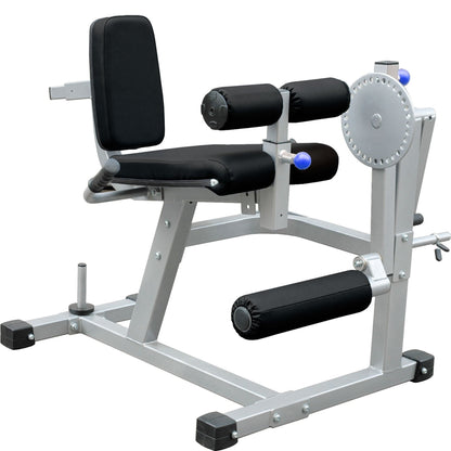 Adjustable Home Gym Leg Machine – Seated Curl & Extension Station for Quads and Hamstrings | Heavy-Duty Build with Optional Weights