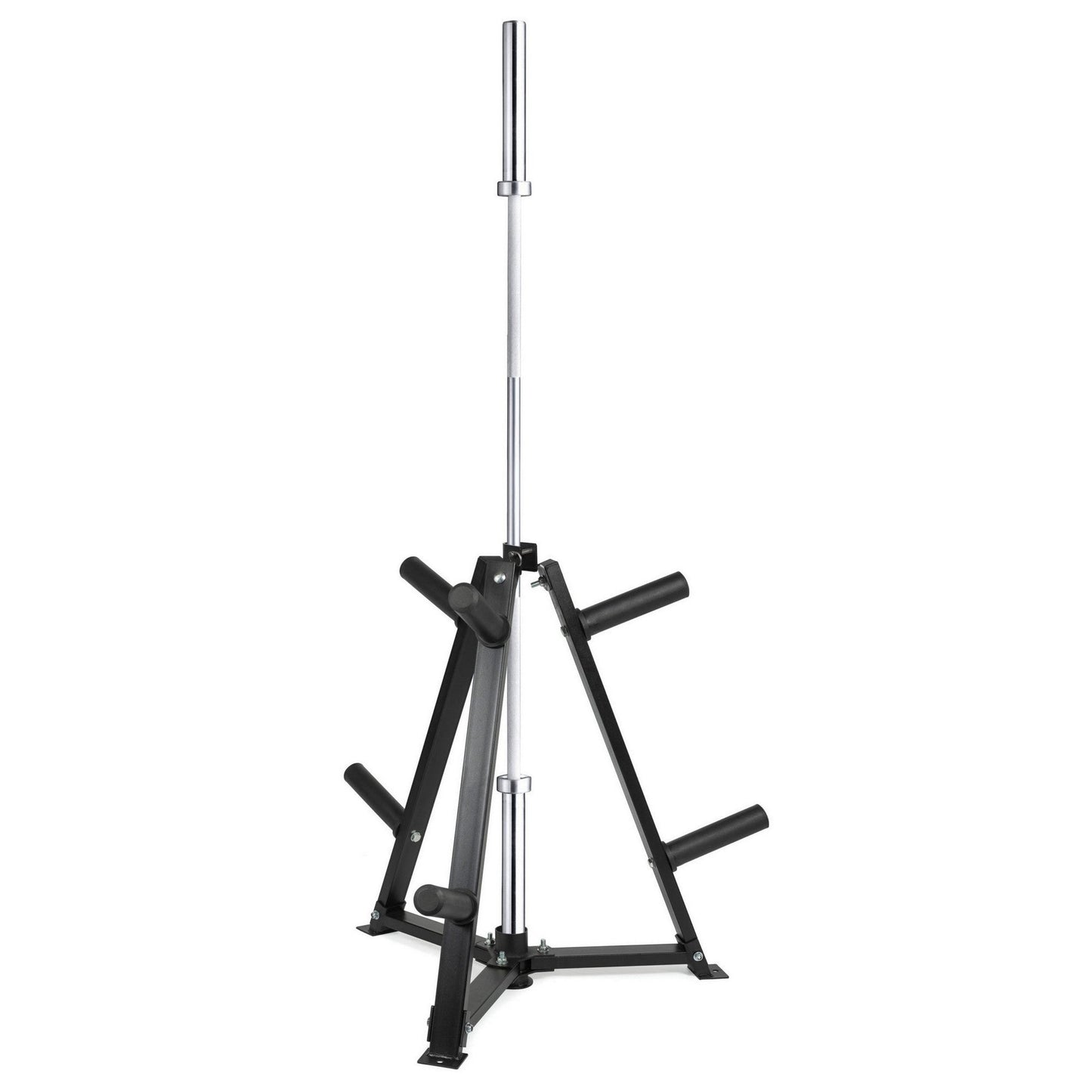 Heavy-Duty Steel Weight Rack – Vertical Plate & Dumbbell Storage Stand with 300kg Load, 6 Clamps for Home Gym Barbell Organization