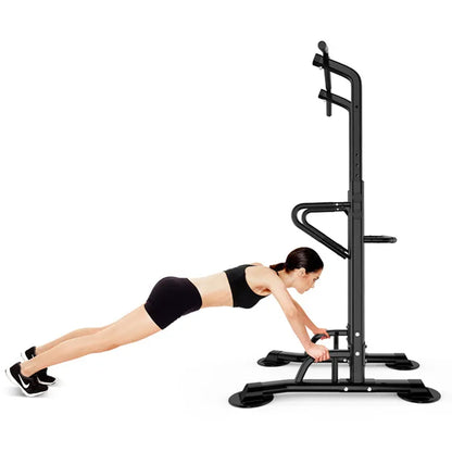 Ultimate Bodyweight Training Tower – Versatile Pull-Up & Dip Station for Full-Body Strength and Core Workouts in Your Home Gym Setup