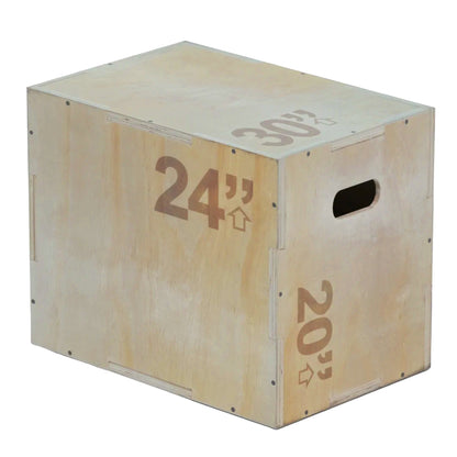 Train Smarter with This 3-in-1 Wooden Plyo Box | Versatile Jump, Strength & Agility Platform for Home Gym or CrossFit | Multi-Height Step for Explosive Conditioning Workouts