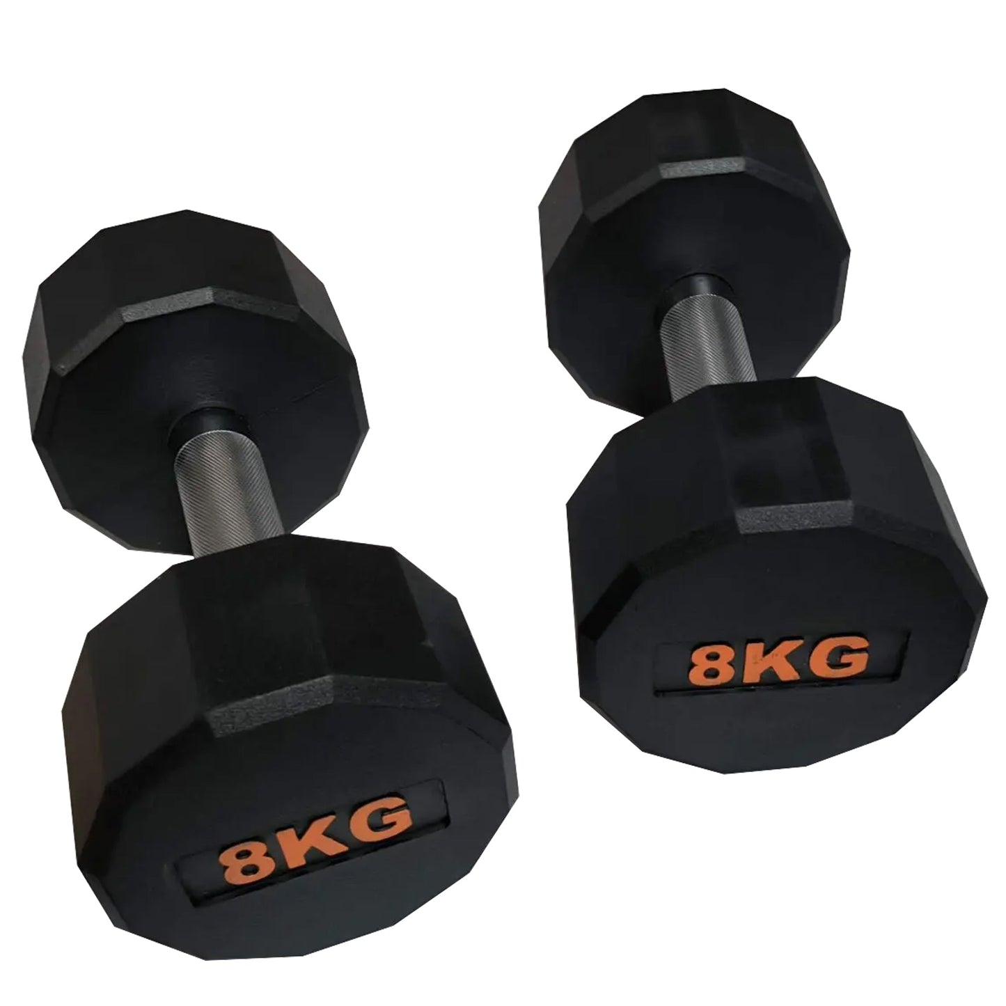 Heavy-Duty Round Hex Dumbbell | No-Roll Stability for Safer Workouts | Ergonomic Grip for Controlled Lifts | Perfect for Home & Gym Strength Training | Solid Cast Construction