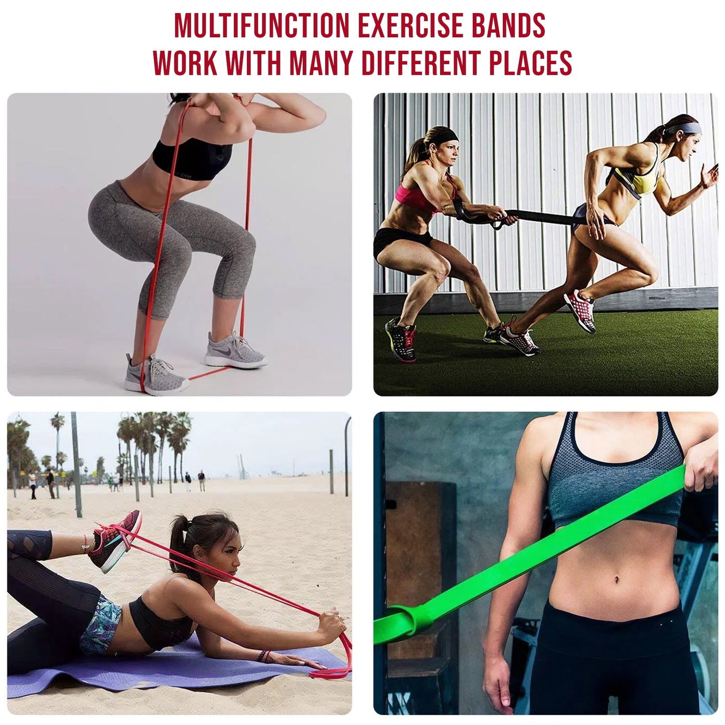 Full-Body Strength Bands – 5-Level Resistance Set for Pull-Ups, Powerlifting, Stretching & Rehab | Great for Men & Women in Training