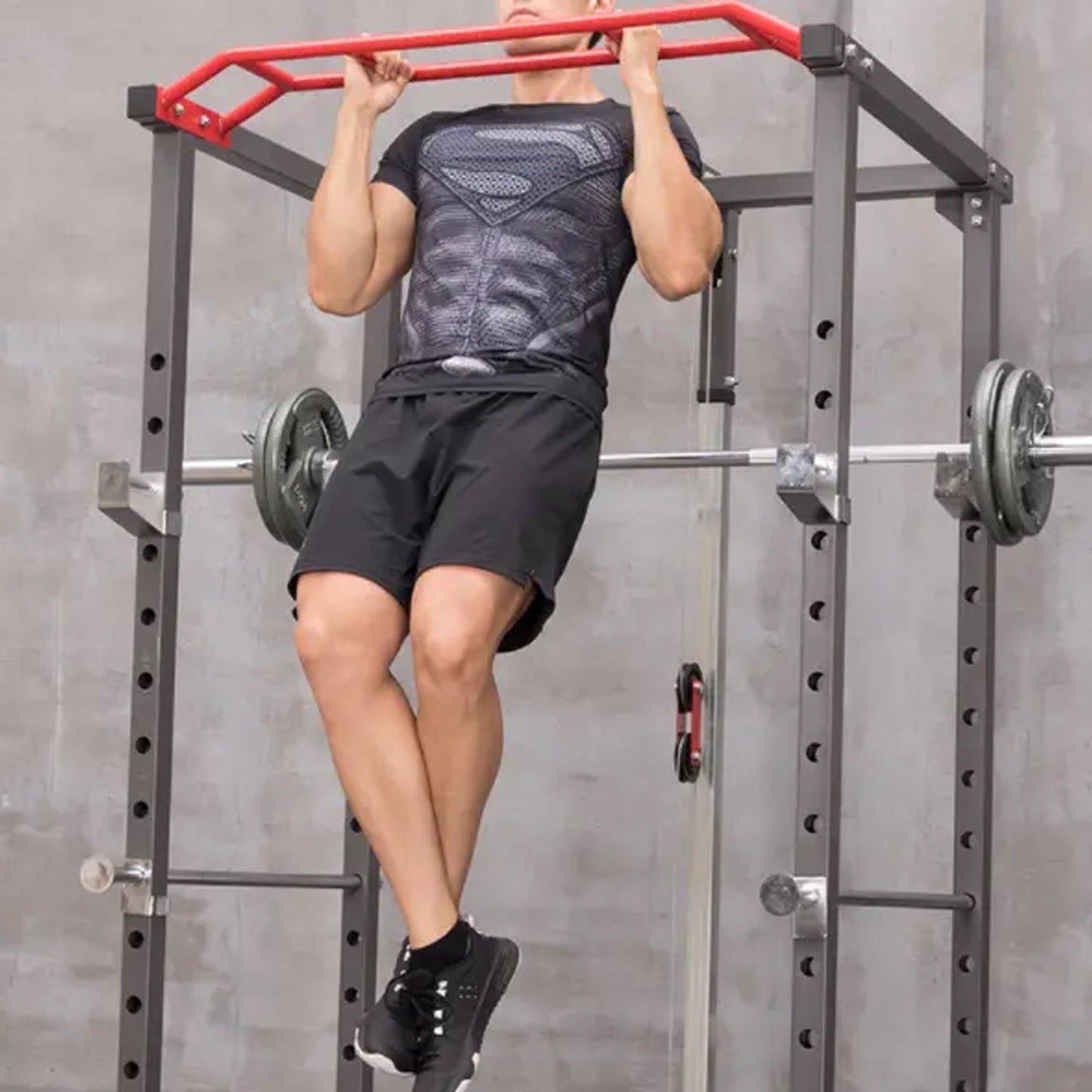 Ultimate Strength Training Station | Full-Feature Power Rack with Adjustable Cable Pulley System, Pull-Up Bar & Multi-Use Cage for Home & Commercial Gyms