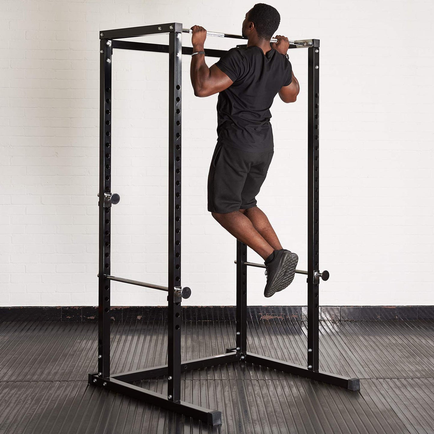 Full-Body Training Power Cage with Pull-Up Bar | Reinforced G100 Squat Rack for Strength Workouts | Adjustable Home Gym Rack for Weightlifting & Conditioning