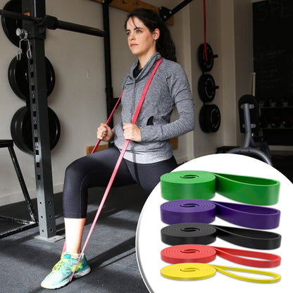 Full-Body Strength Bands – 5-Level Resistance Set for Pull-Ups, Powerlifting, Stretching & Rehab | Great for Men & Women in Training
