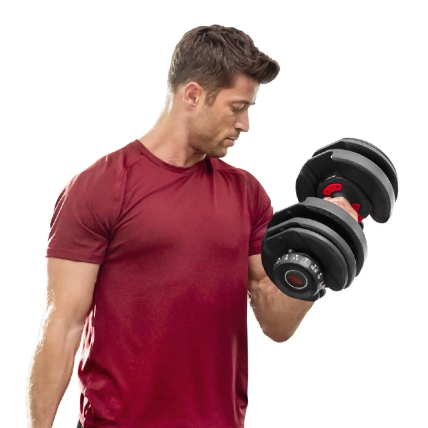 Compact Weight Set 40kg Adjustable Dumbbell | 17-in-1 Smart Dial System | Rubber-Coated Cast Iron | Quiet, Durable Gear for Strength Training at Home