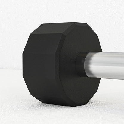 Heavy-Duty Round Hex Dumbbell | No-Roll Stability for Safer Workouts | Ergonomic Grip for Controlled Lifts | Perfect for Home & Gym Strength Training | Solid Cast Construction
