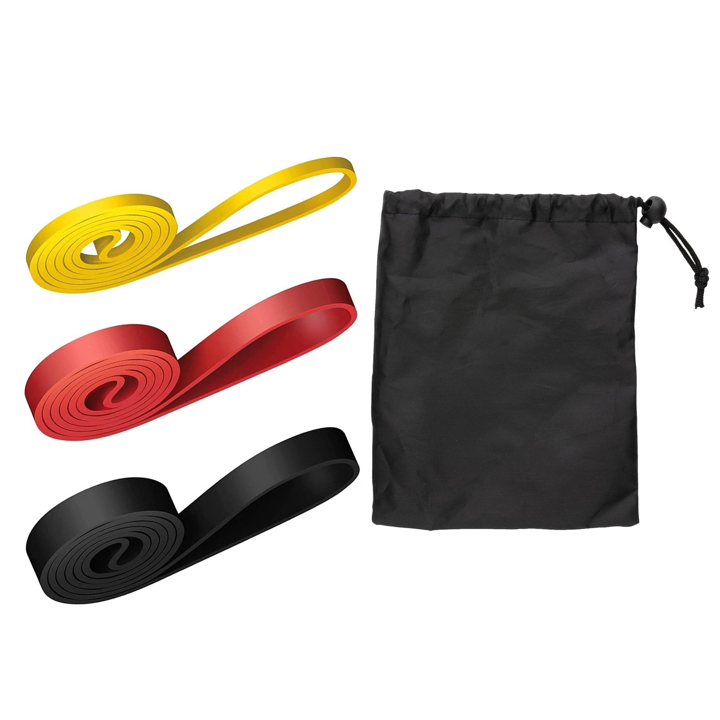 Full-Body Strength Bands – 5-Level Resistance Set for Pull-Ups, Powerlifting, Stretching & Rehab | Great for Men & Women in Training