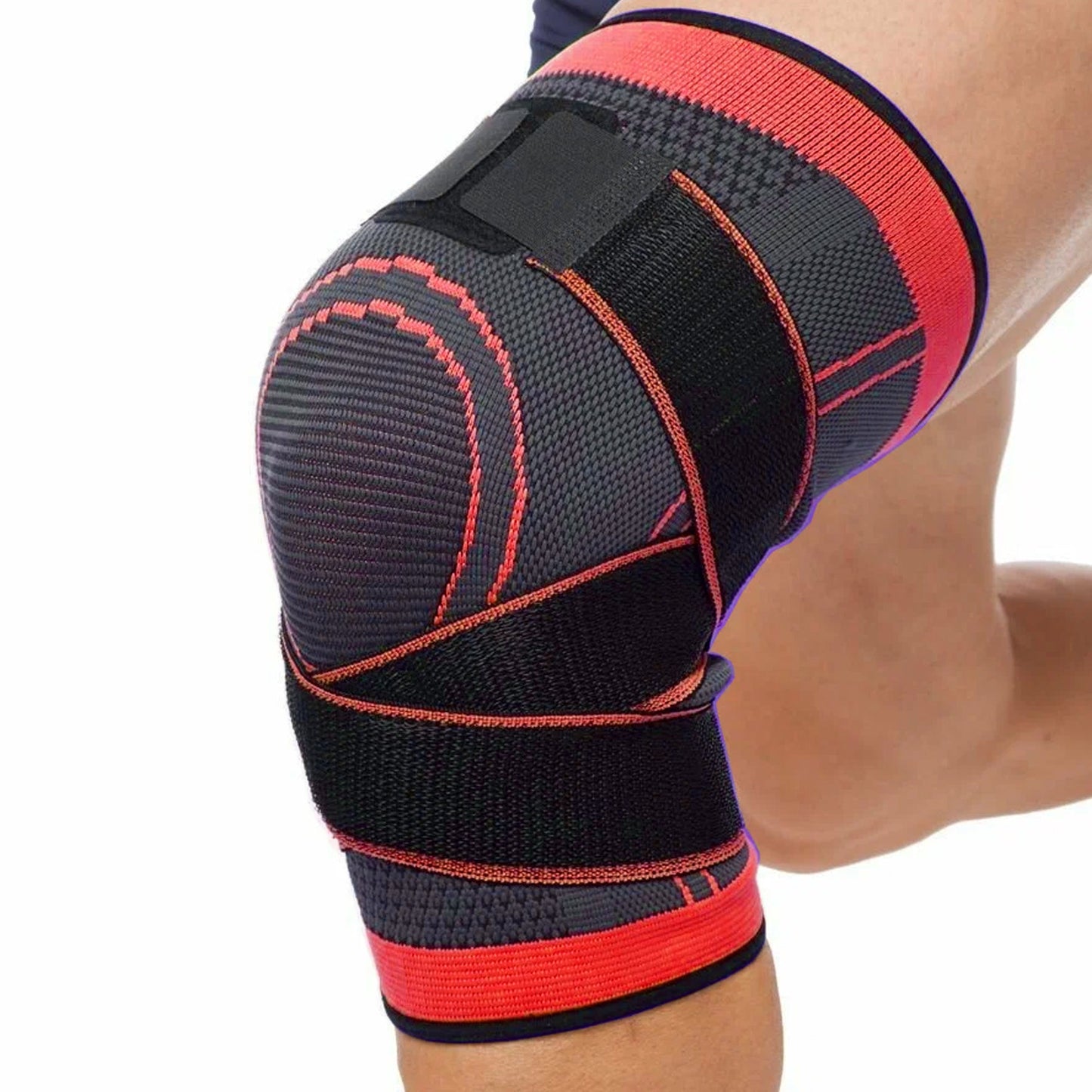 Knee Support with Secure Strap - Adjustable Reliable Support for ACL, Meniscus, Joint Pain & Injury Recovery | Great for Running, Sports, and Everyday Use