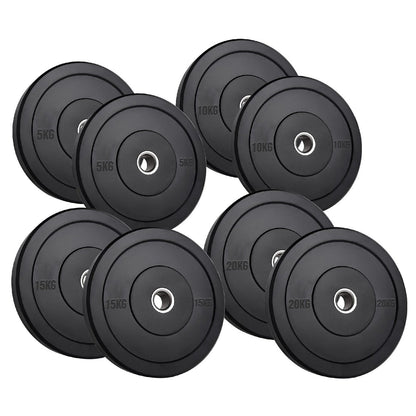 Pro-Grade Olympic Bumper Plates | Resilient Rubber Weight Discs for Barbell Training | Available in Singles, Pairs & Sets | Built for Power, Performance & Durability