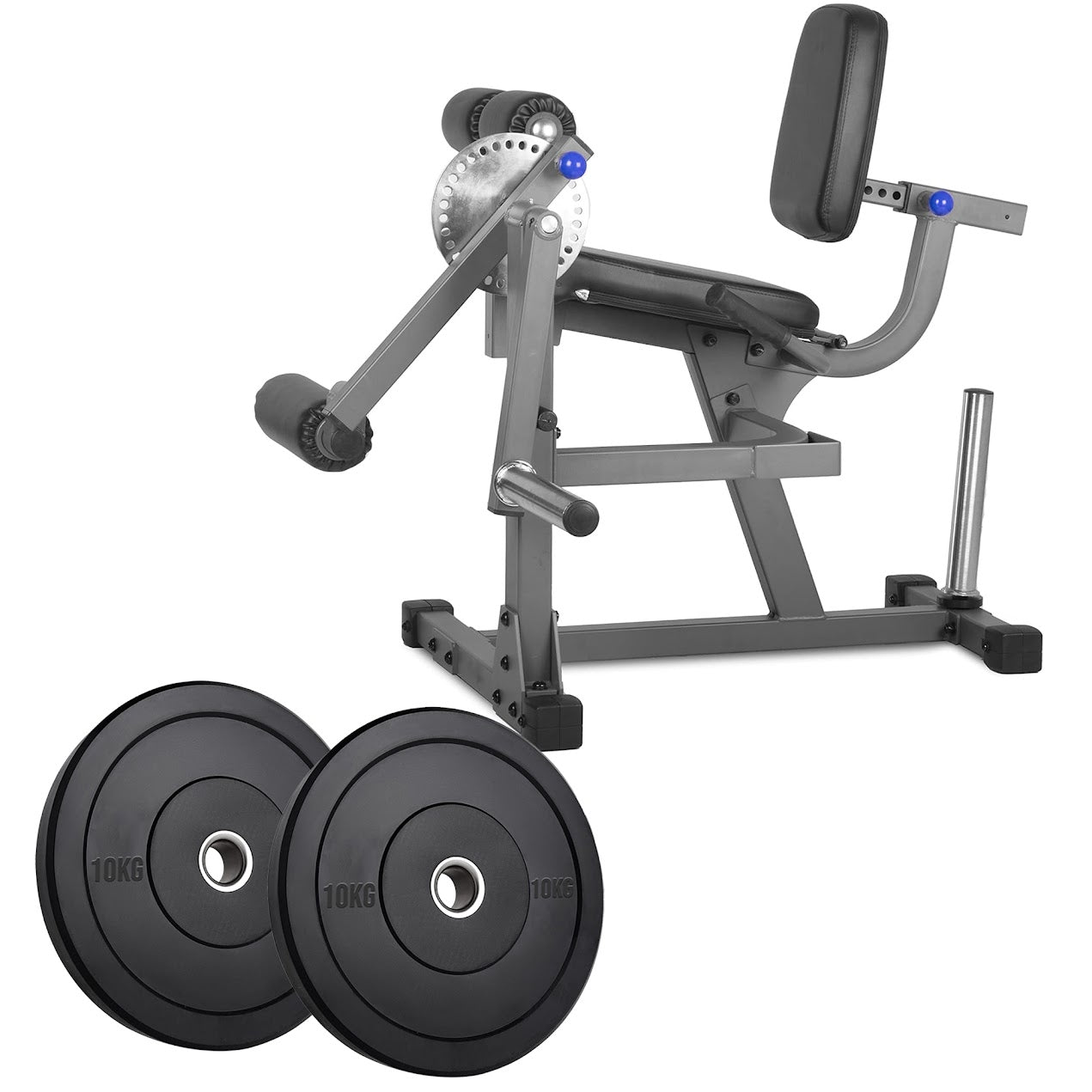 Adjustable Home Gym Leg Machine – Seated Curl & Extension Station for Quads and Hamstrings | Heavy-Duty Build with Optional Weights