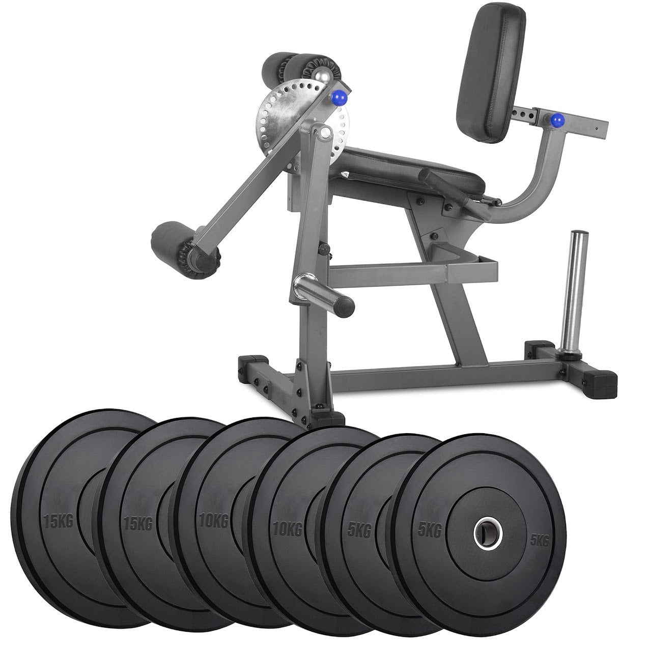 Adjustable Home Gym Leg Machine – Seated Curl & Extension Station for Quads and Hamstrings | Heavy-Duty Build with Optional Weights