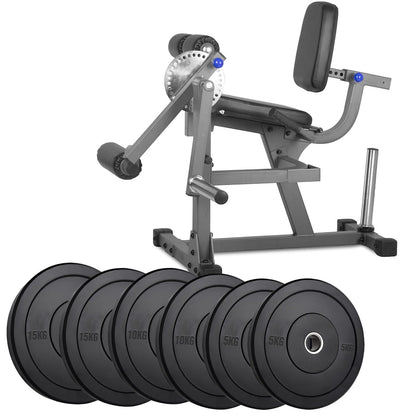 Adjustable Home Gym Leg Machine – Seated Curl & Extension Station for Quads and Hamstrings | Heavy-Duty Build with Optional Weights