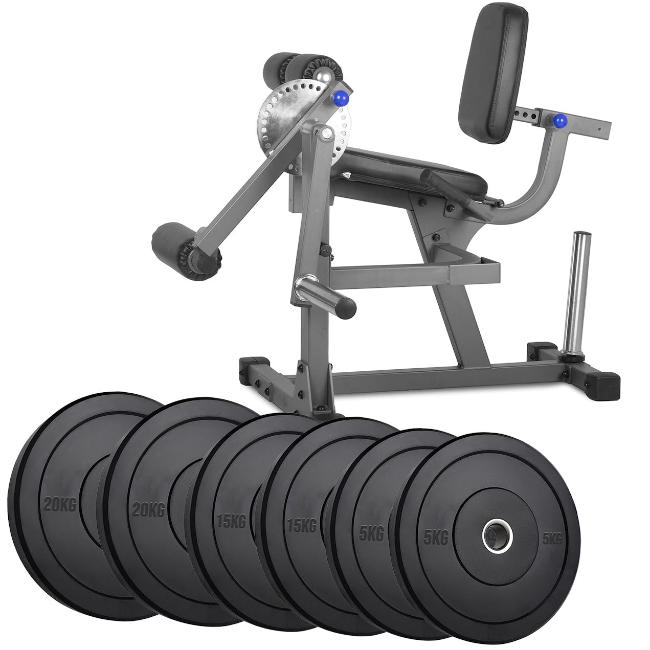 Adjustable Home Gym Leg Machine – Seated Curl & Extension Station for Quads and Hamstrings | Heavy-Duty Build with Optional Weights
