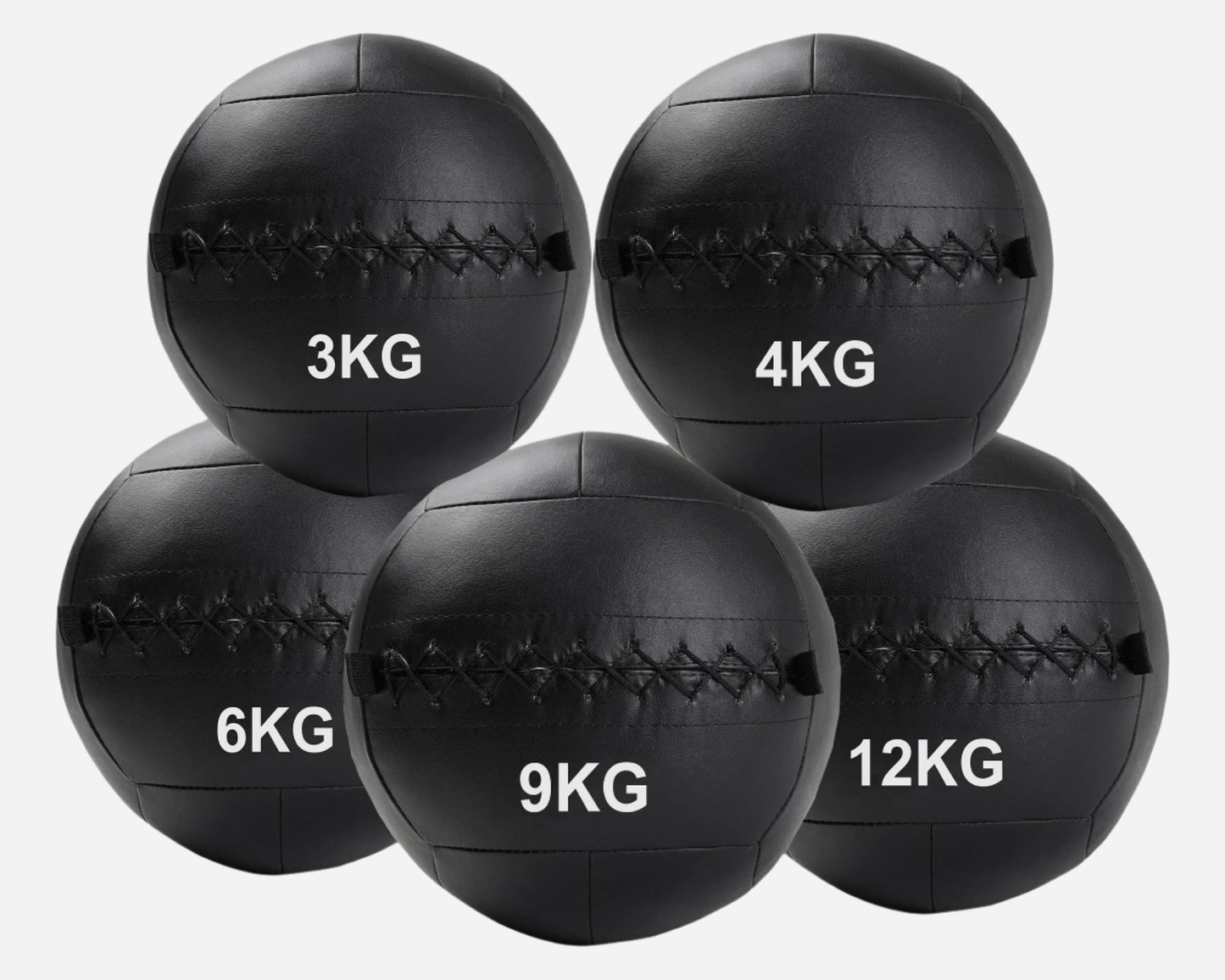 Weighted Wall Balls [3kg–12kg] – High-Impact, No-Bounce Training Balls for Power, Core, and Conditioning Workouts | Sold as Singles or Full Sets for Home & Functional Fitness