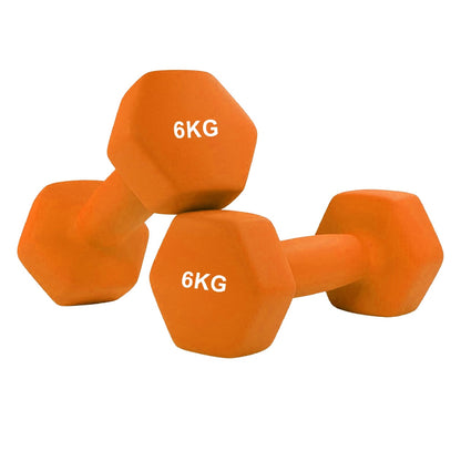 Neoprene Hex Dumbbells | Non-Slip Anti-Roll Weights for Home & Gym | Buy as Singles, Pairs or Full Sets | Ergonomic Grip & Smooth Coating | Ideal for Toning, Rehab & Strength Training