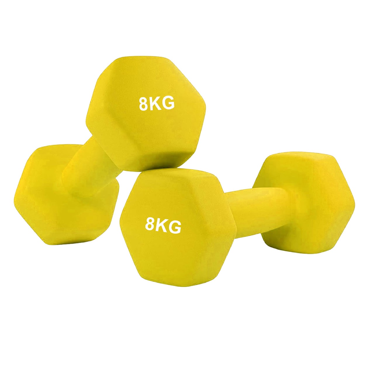 Neoprene Hex Dumbbells | Non-Slip Anti-Roll Weights for Home & Gym | Buy as Singles, Pairs or Full Sets | Ergonomic Grip & Smooth Coating | Ideal for Toning, Rehab & Strength Training