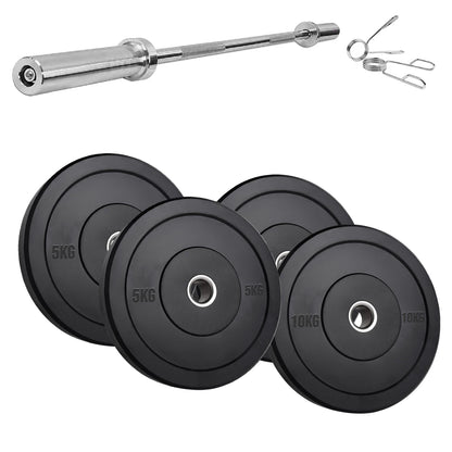 Pro-Grade Olympic Bumper Plates | Resilient Rubber Weight Discs for Barbell Training | Available in Singles, Pairs & Sets | Built for Power, Performance & Durability