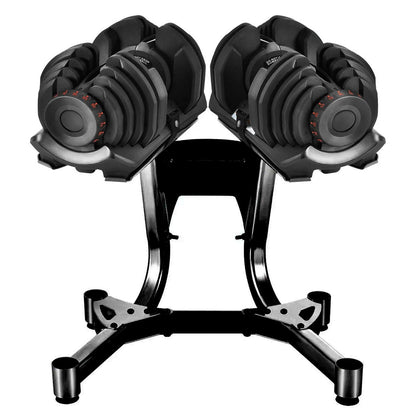 Upgrade Your Gym Setup with a Smart Adjustable Dumbbell Stand – Compatible with 24kg & 40kg Weights, Secure Dial Slots, and Belted Rack for Space-Saving Storage