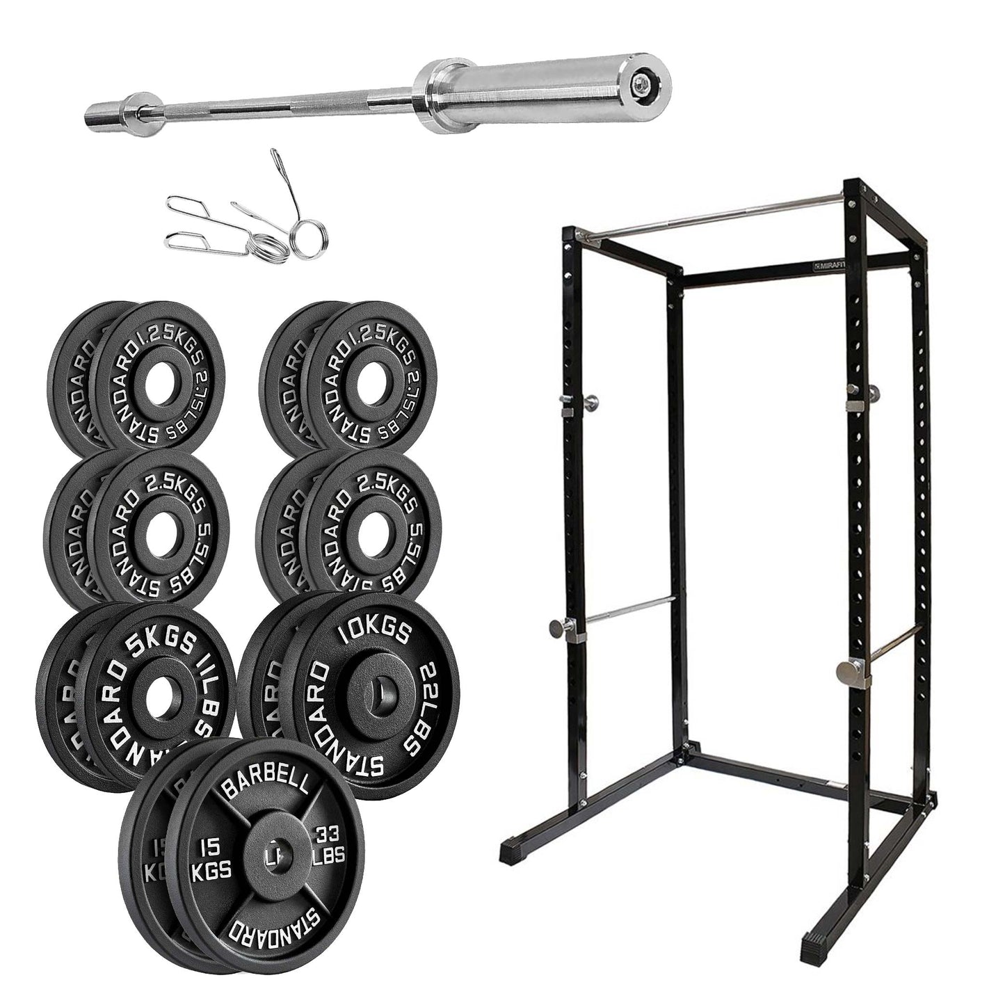 Full-Body Training Power Cage with Pull-Up Bar | Reinforced G100 Squat Rack for Strength Workouts | Adjustable Home Gym Rack for Weightlifting & Conditioning