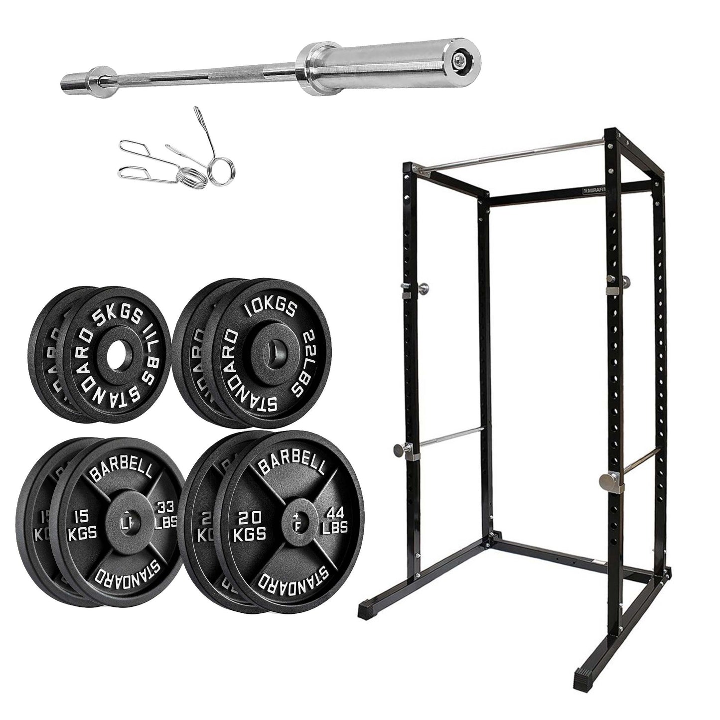 Full-Body Training Power Cage with Pull-Up Bar | Reinforced G100 Squat Rack for Strength Workouts | Adjustable Home Gym Rack for Weightlifting & Conditioning
