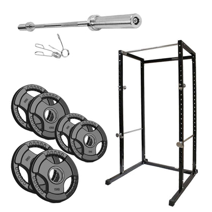 Full-Body Training Power Cage with Pull-Up Bar | Reinforced G100 Squat Rack for Strength Workouts | Adjustable Home Gym Rack for Weightlifting & Conditioning