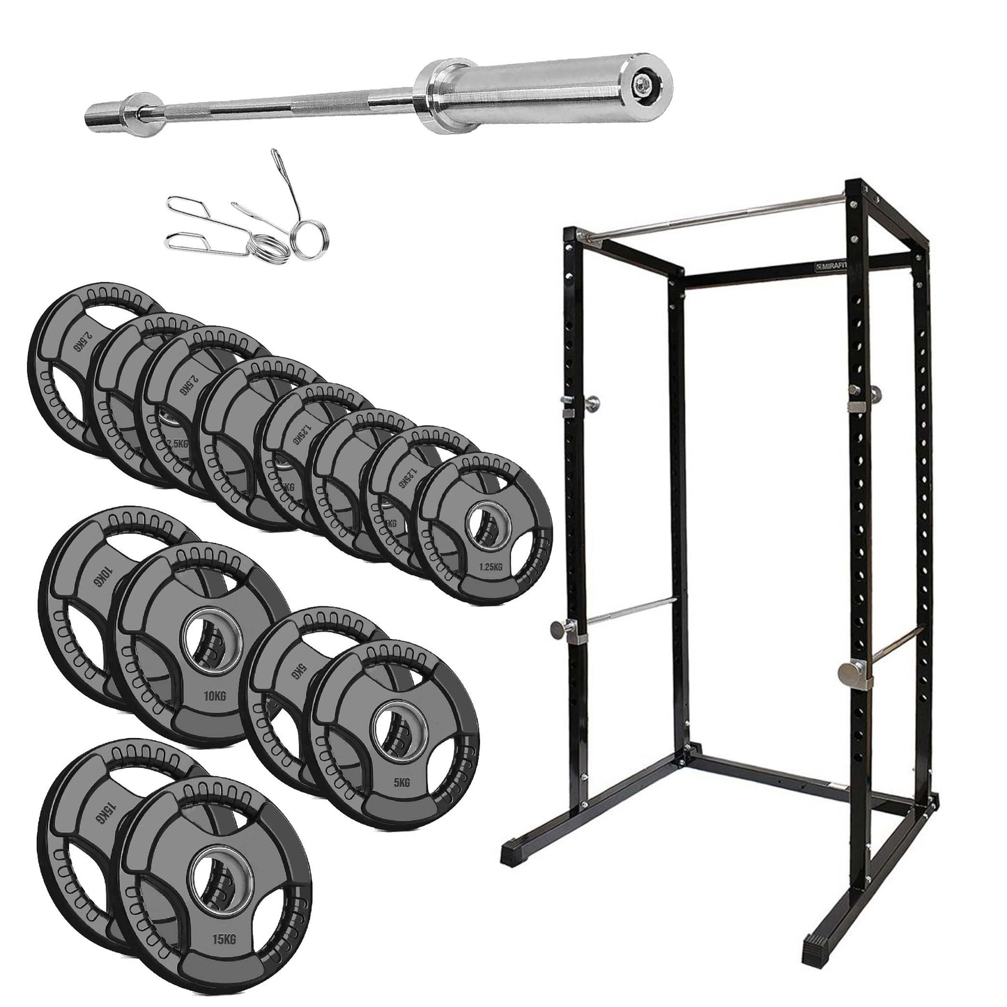 Full-Body Training Power Cage with Pull-Up Bar | Reinforced G100 Squat Rack for Strength Workouts | Adjustable Home Gym Rack for Weightlifting & Conditioning
