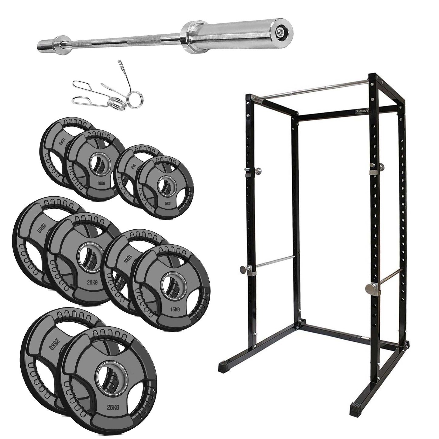 Full-Body Training Power Cage with Pull-Up Bar | Reinforced G100 Squat Rack for Strength Workouts | Adjustable Home Gym Rack for Weightlifting & Conditioning