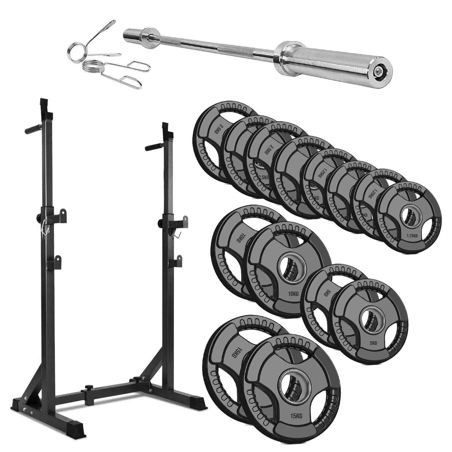 Build Serious Strength with Adjustable Barbell Rack | Half Squat Rack Featuring Dip Station, Safety Spotters & 200KG Capacity – Perfect for Power & Home Training