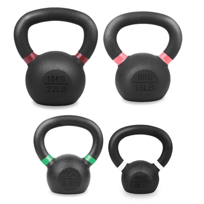 Heavy-Duty Cast Iron Kettlebell Set | All-in-One Strength Training Tool for Power, Endurance & Mobility | Rugged, Long-Lasting Design for Full-Body Home & Gym Workouts