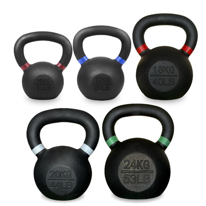 Heavy-Duty Cast Iron Kettlebell Set | All-in-One Strength Training Tool for Power, Endurance & Mobility | Rugged, Long-Lasting Design for Full-Body Home & Gym Workouts