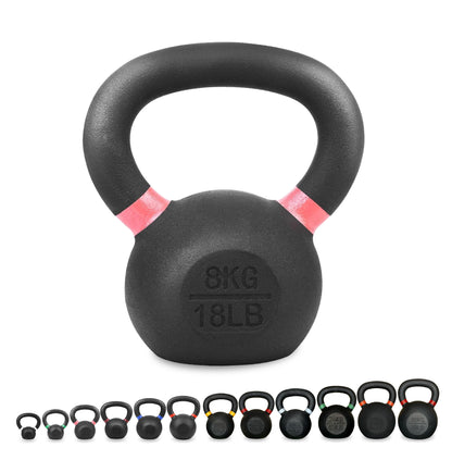 Heavy-Duty Cast Iron Kettlebell Set | All-in-One Strength Training Tool for Power, Endurance & Mobility | Rugged, Long-Lasting Design for Full-Body Home & Gym Workouts