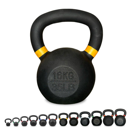 Heavy-Duty Cast Iron Kettlebell Set | All-in-One Strength Training Tool for Power, Endurance & Mobility | Rugged, Long-Lasting Design for Full-Body Home & Gym Workouts
