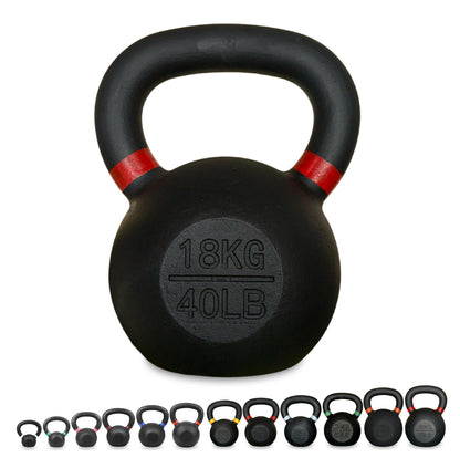 Heavy-Duty Cast Iron Kettlebell Set | All-in-One Strength Training Tool for Power, Endurance & Mobility | Rugged, Long-Lasting Design for Full-Body Home & Gym Workouts