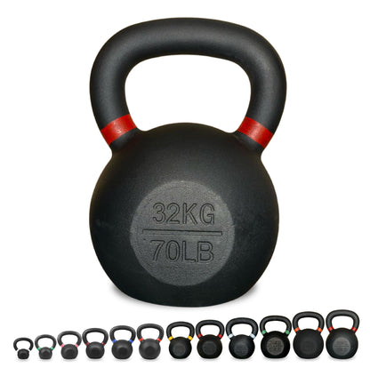 Heavy-Duty Cast Iron Kettlebell Set | All-in-One Strength Training Tool for Power, Endurance & Mobility | Rugged, Long-Lasting Design for Full-Body Home & Gym Workouts