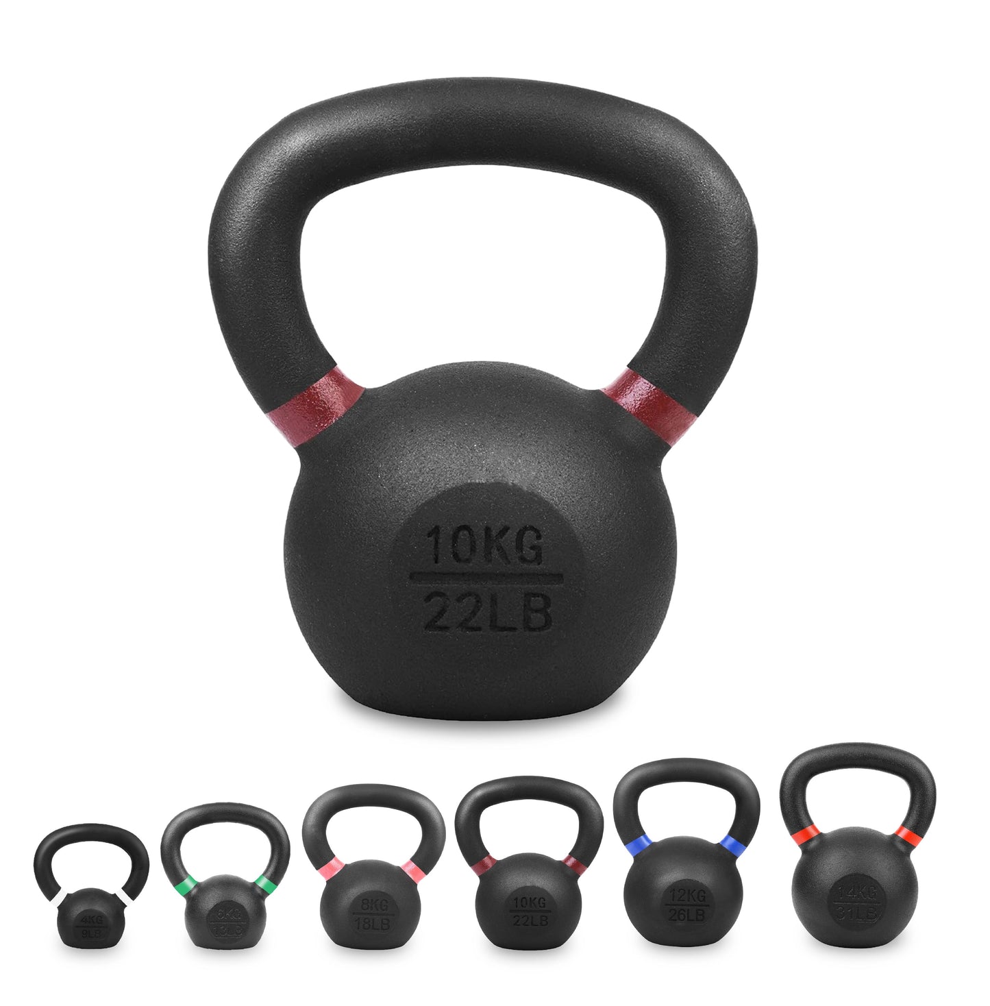 Heavy-Duty Cast Iron Kettlebell Set | All-in-One Strength Training Tool for Power, Endurance & Mobility | Rugged, Long-Lasting Design for Full-Body Home & Gym Workouts