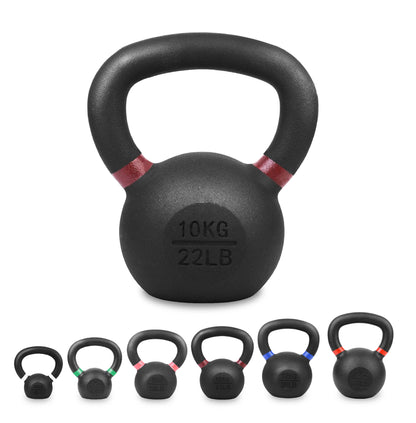 Heavy-Duty Cast Iron Kettlebell Set | All-in-One Strength Training Tool for Power, Endurance & Mobility | Rugged, Long-Lasting Design for Full-Body Home & Gym Workouts
