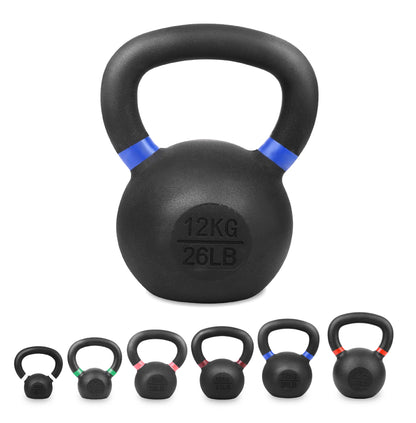 Heavy-Duty Cast Iron Kettlebell Set | All-in-One Strength Training Tool for Power, Endurance & Mobility | Rugged, Long-Lasting Design for Full-Body Home & Gym Workouts