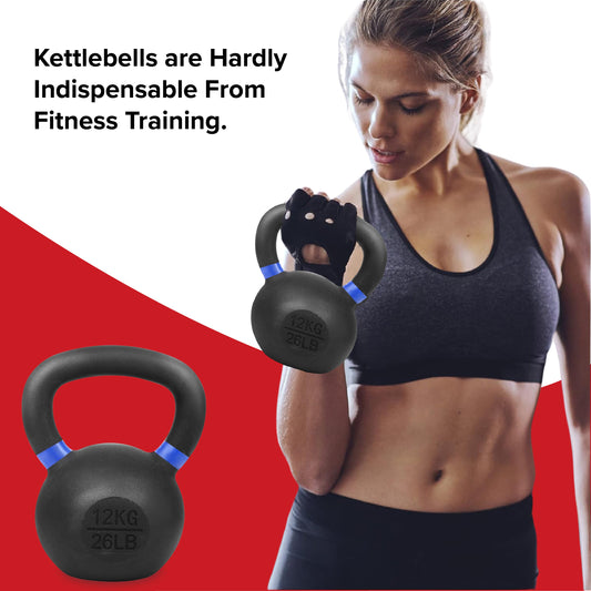 Heavy-Duty Cast Iron Kettlebell Set | All-in-One Strength Training Tool for Power, Endurance & Mobility | Rugged, Long-Lasting Design for Full-Body Home & Gym Workouts