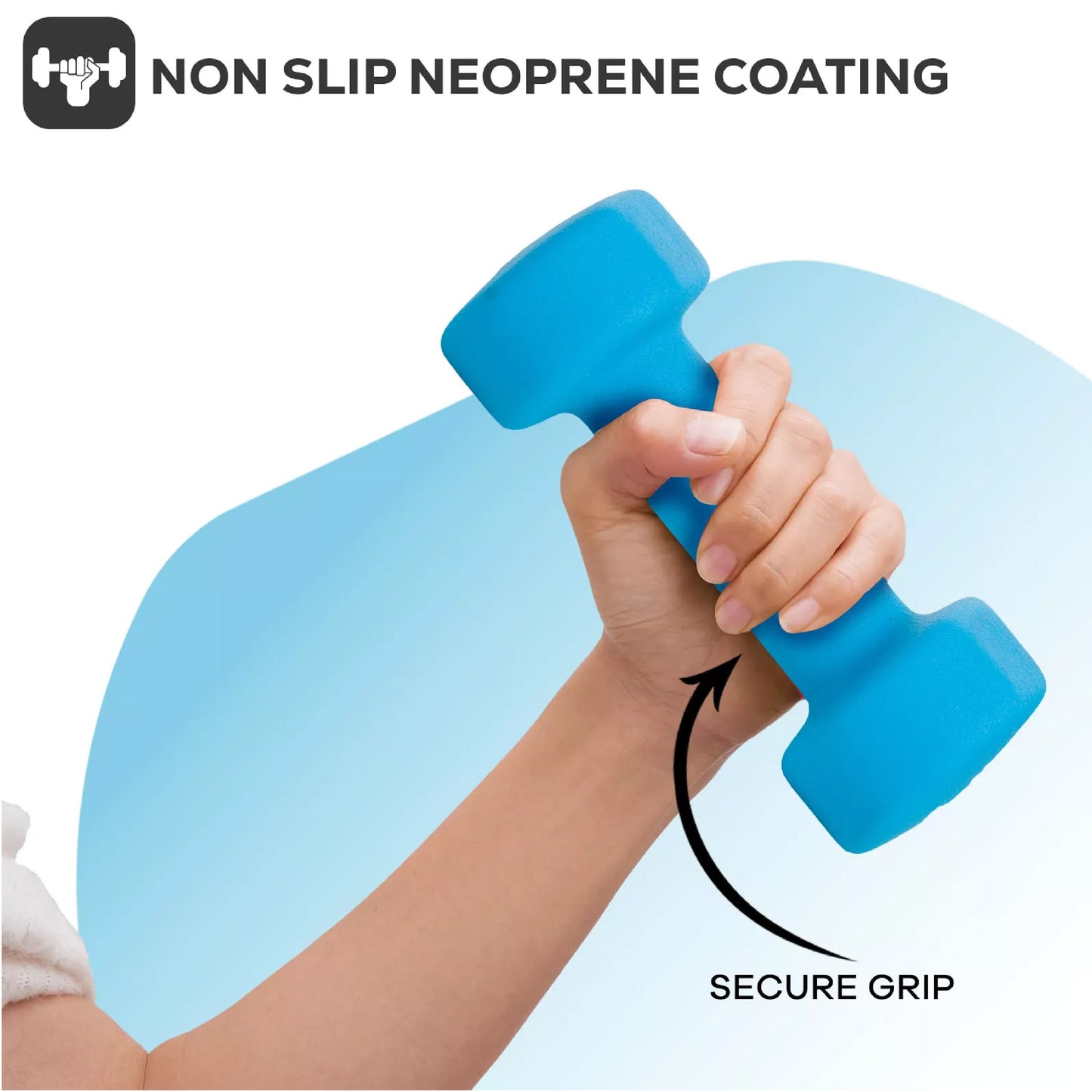 Neoprene Hex Dumbbells | Non-Slip Anti-Roll Weights for Home & Gym | Buy as Singles, Pairs or Full Sets | Ergonomic Grip & Smooth Coating | Ideal for Toning, Rehab & Strength Training