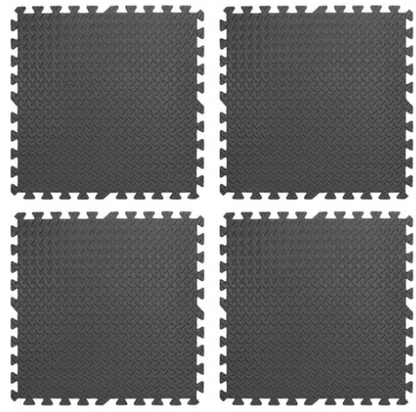 Transform Your Workout Space with Interlocking EVA Foam Mats | 10mm Thick Non-Slip Puzzle Tiles for Home & Gym | Durable Black Flooring for Exercise & Protection