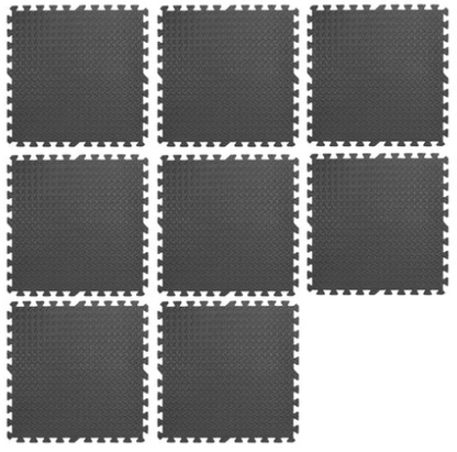 Transform Your Workout Space with Interlocking EVA Foam Mats | 10mm Thick Non-Slip Puzzle Tiles for Home & Gym | Durable Black Flooring for Exercise & Protection