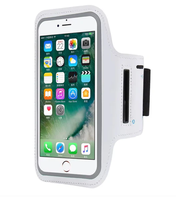Hands-Free Phone Armband for Runners | Water-Resistant Sports Band with Reflective Design & Stretch Fit – Compatible with Phones up to 7.0”