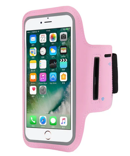 Hands-Free Phone Armband for Runners | Water-Resistant Sports Band with Reflective Design & Stretch Fit – Compatible with Phones up to 7.0”
