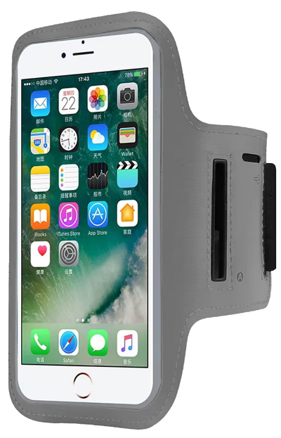 Hands-Free Phone Armband for Runners | Water-Resistant Sports Band with Reflective Design & Stretch Fit – Compatible with Phones up to 7.0”